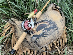 Bass Oreno Red & White Snake Line (Tackd Eye)